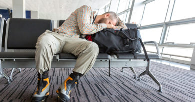 Dormir en aeropuerto