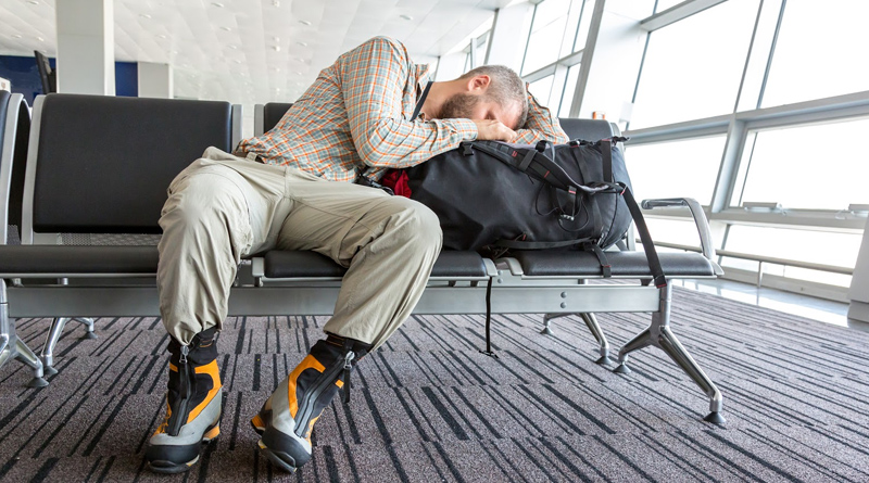 Dormir en aeropuerto